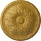 Ekena Millwork Granada Ceiling Medallion (Fits Canopies up to 4 1/4"), 15 3/4"OD x 5/8"P, Iridescent Gold CM16GAIGS - alternate 1